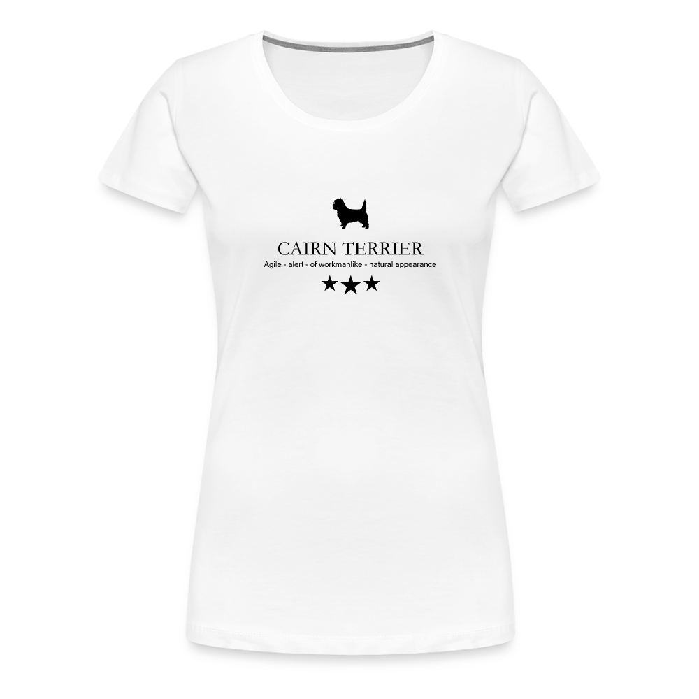 Women’s Premium T-Shirt - Cairn Terrier - Agile, alert, of workmanlinke... - weiß