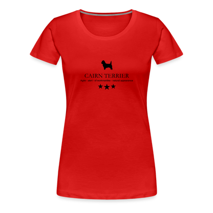 Women’s Premium T-Shirt - Cairn Terrier - Agile, alert, of workmanlinke... - Rot