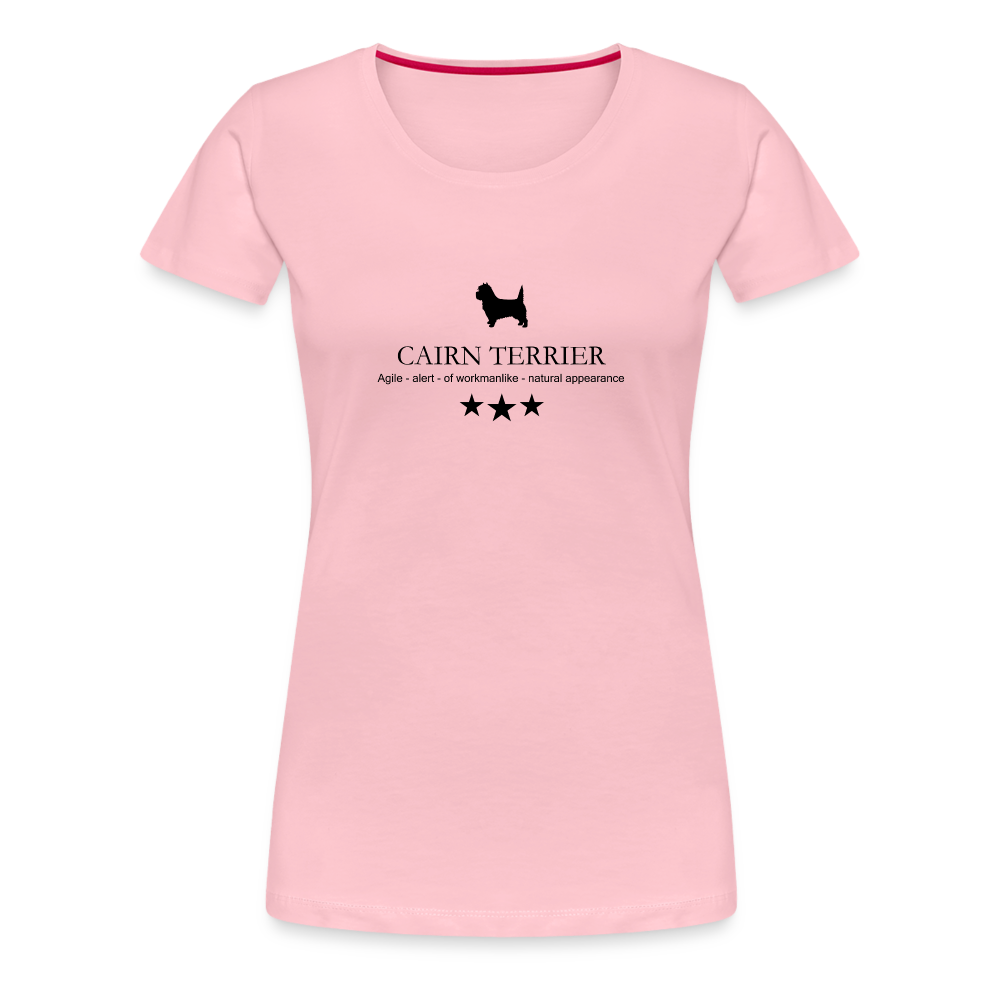 Women’s Premium T-Shirt - Cairn Terrier - Agile, alert, of workmanlinke... - Hellrosa