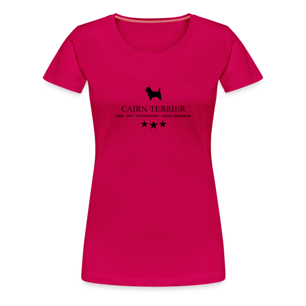 Women’s Premium T-Shirt - Cairn Terrier - Agile, alert, of workmanlinke... - dunkles Pink