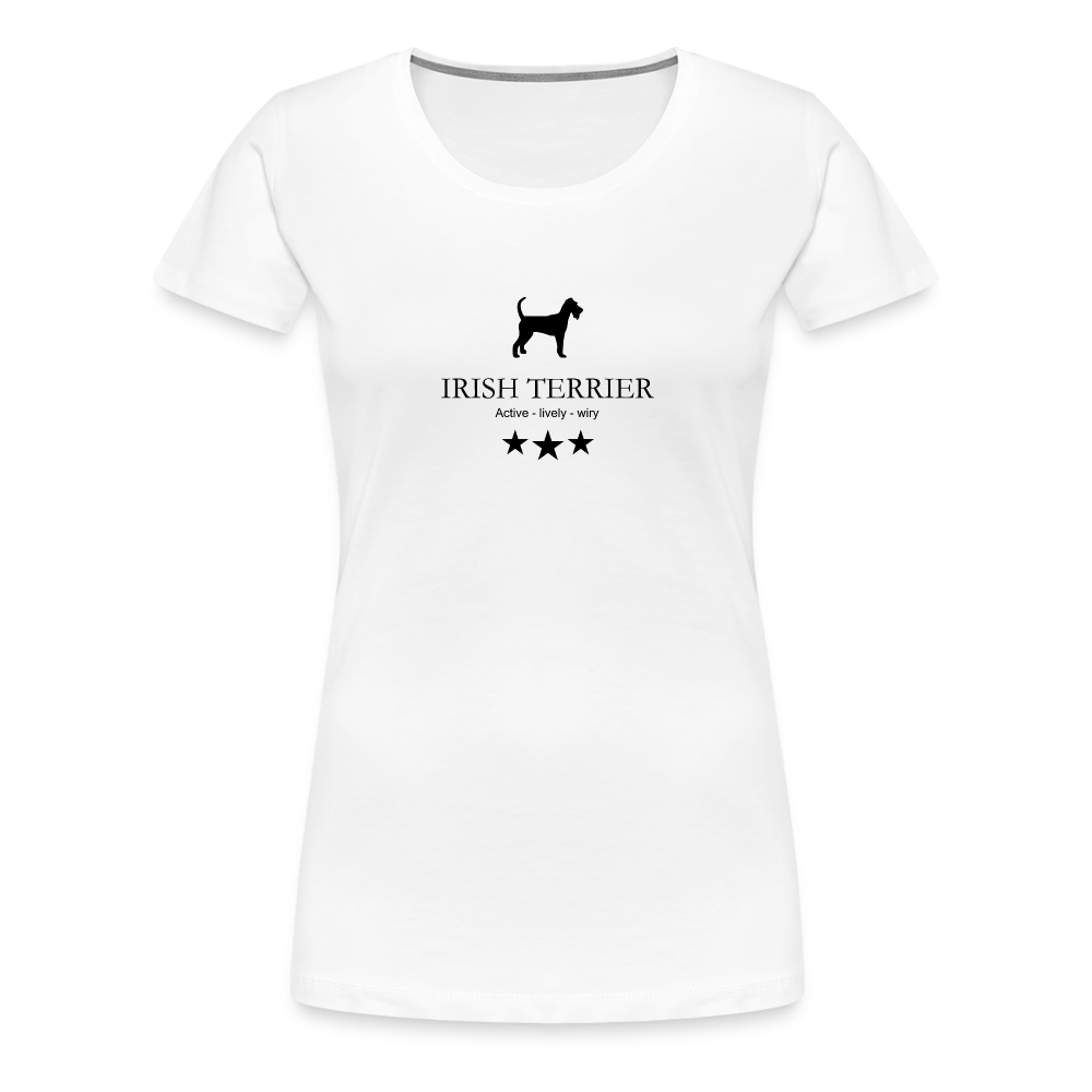 Women’s Premium T-Shirt - Irish Terrier - Active, lively, wiry... - weiß