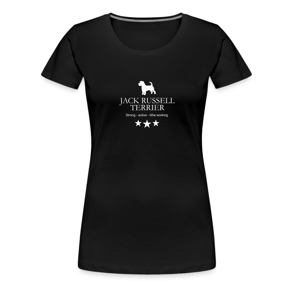 Women’s Premium T-Shirt - Jack Russell Terrier - Strong, active, lithe working... - Schwarz