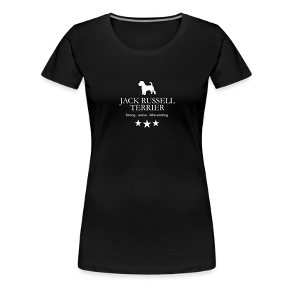Women’s Premium T-Shirt - Jack Russell Terrier - Strong, active, lithe working... - Schwarz