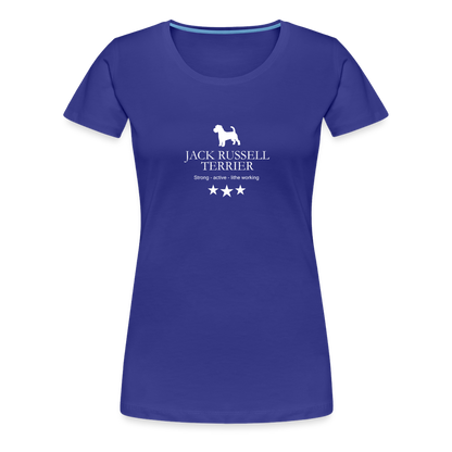 Women’s Premium T-Shirt - Jack Russell Terrier - Strong, active, lithe working... - Königsblau