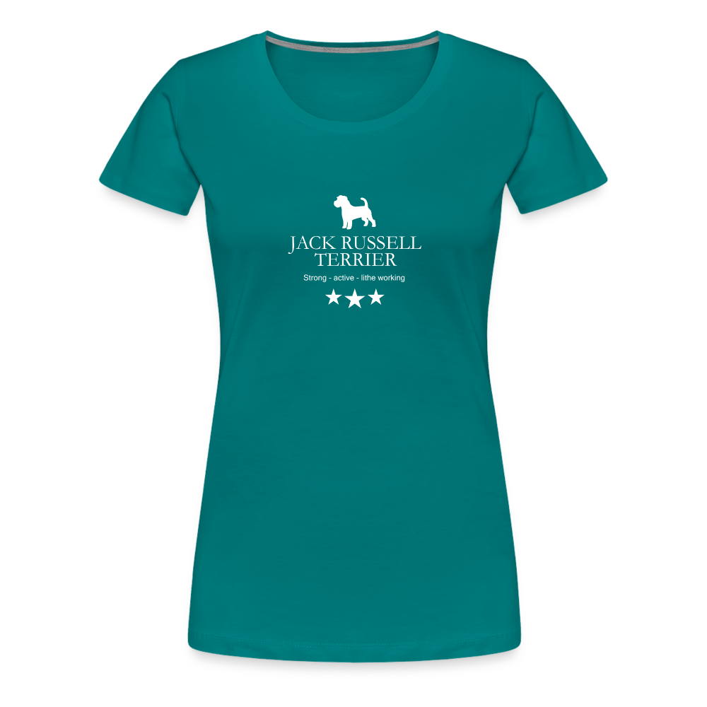 Women’s Premium T-Shirt - Jack Russell Terrier - Strong, active, lithe working... - Divablau