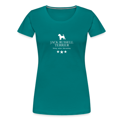 Women’s Premium T-Shirt - Jack Russell Terrier - Strong, active, lithe working... - Divablau
