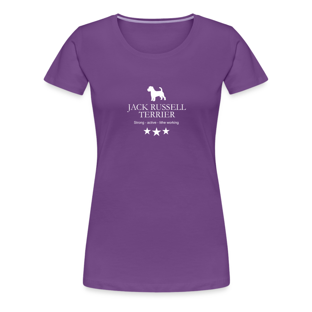 Women’s Premium T-Shirt - Jack Russell Terrier - Strong, active, lithe working... - Lila