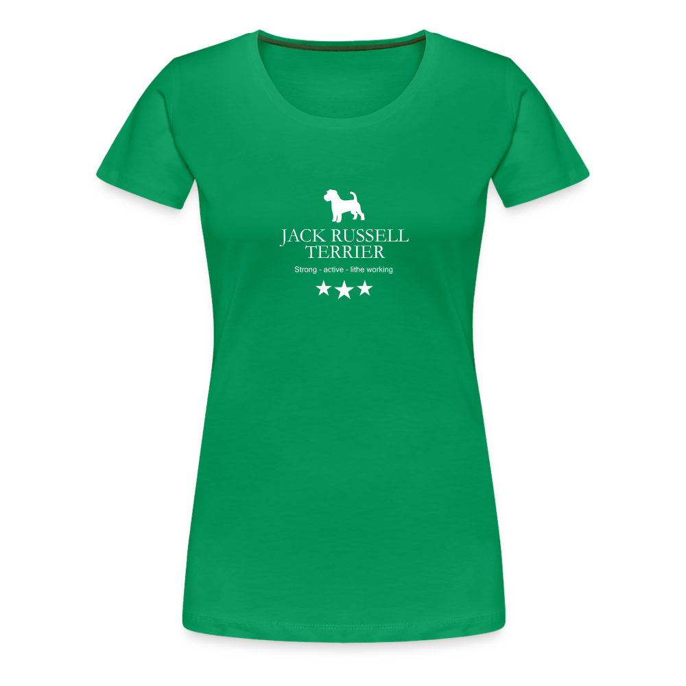 Women’s Premium T-Shirt - Jack Russell Terrier - Strong, active, lithe working... - Kelly Green
