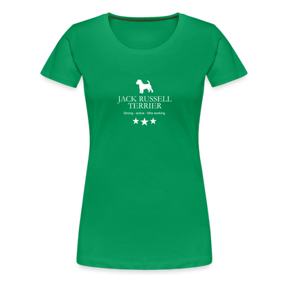 Women’s Premium T-Shirt - Jack Russell Terrier - Strong, active, lithe working... - Kelly Green