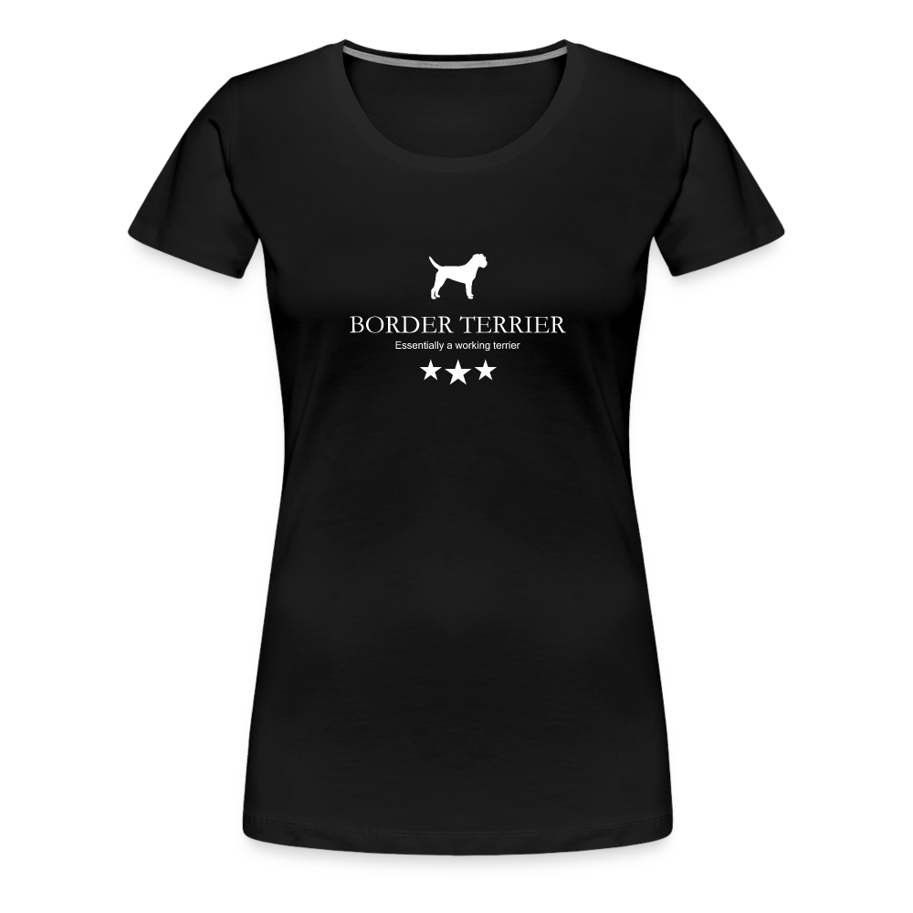 Women’s Premium T-Shirt - Border Terrier - Essentially a working terrier... - Schwarz
