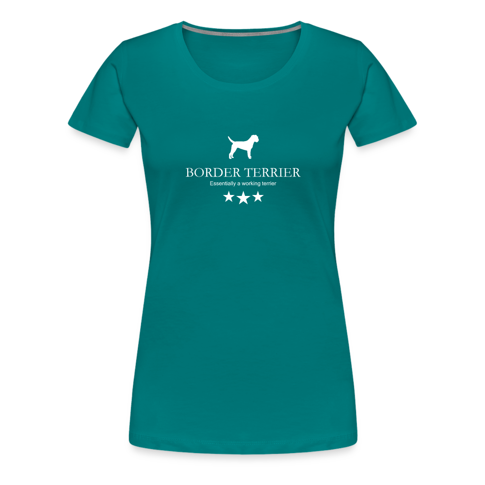 Women’s Premium T-Shirt - Border Terrier - Essentially a working terrier... - Divablau