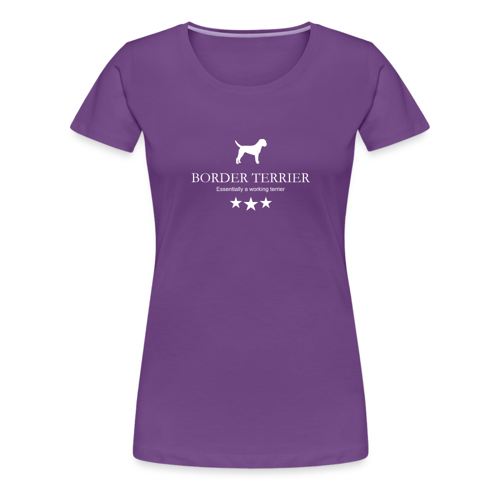 Women’s Premium T-Shirt - Border Terrier - Essentially a working terrier... - Lila