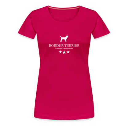 Women’s Premium T-Shirt - Border Terrier - Essentially a working terrier... - dunkles Pink