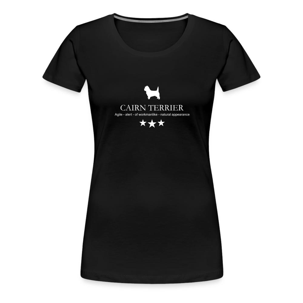 Women’s Premium T-Shirt - Cairn Terrier - Agile, alert, of workmanlinke... - Schwarz