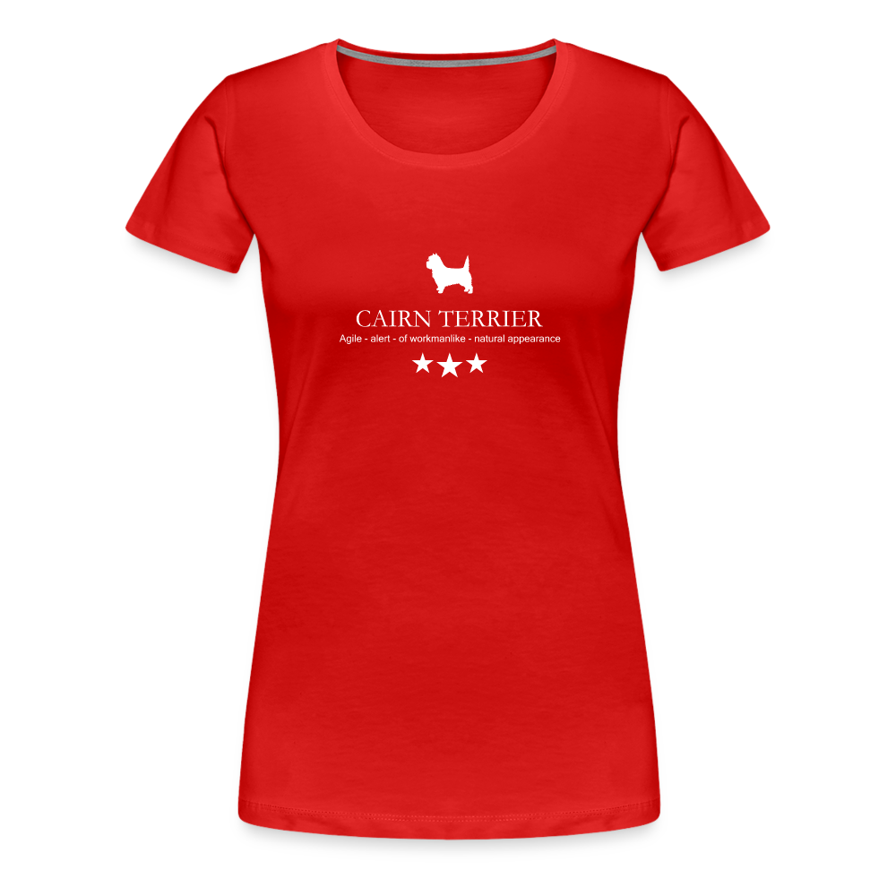 Women’s Premium T-Shirt - Cairn Terrier - Agile, alert, of workmanlinke... - Rot