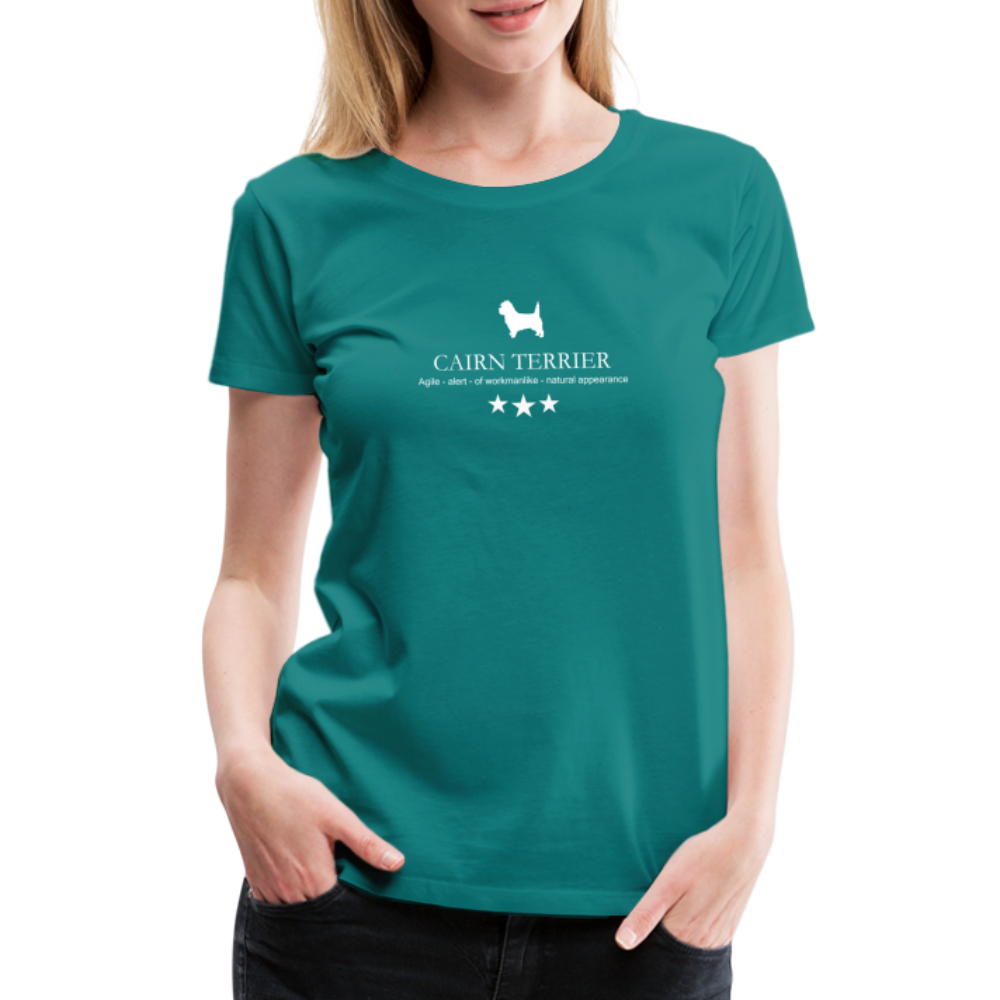 Women’s Premium T-Shirt - Cairn Terrier - Agile, alert, of workmanlinke... - Divablau