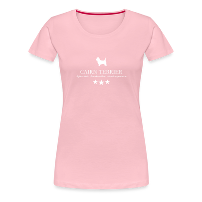 Women’s Premium T-Shirt - Cairn Terrier - Agile, alert, of workmanlinke... - Hellrosa