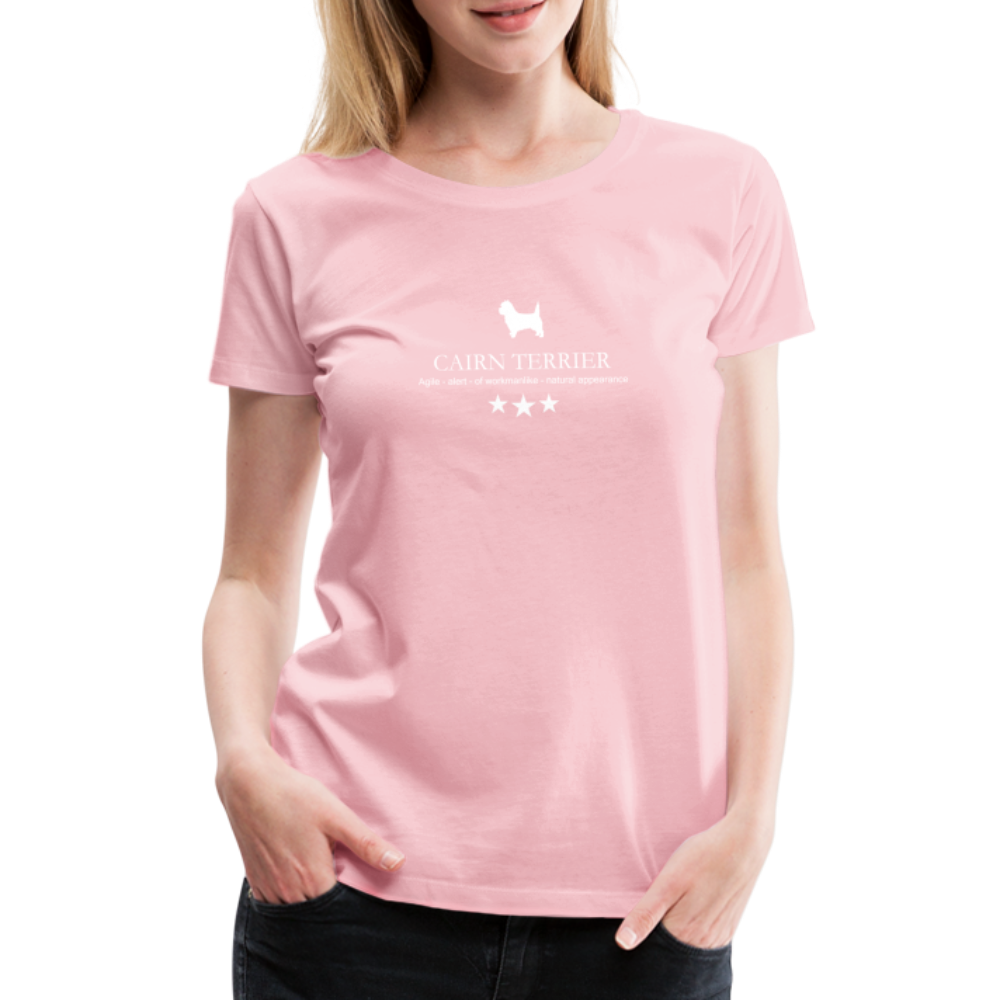 Women’s Premium T-Shirt - Cairn Terrier - Agile, alert, of workmanlinke... - Hellrosa