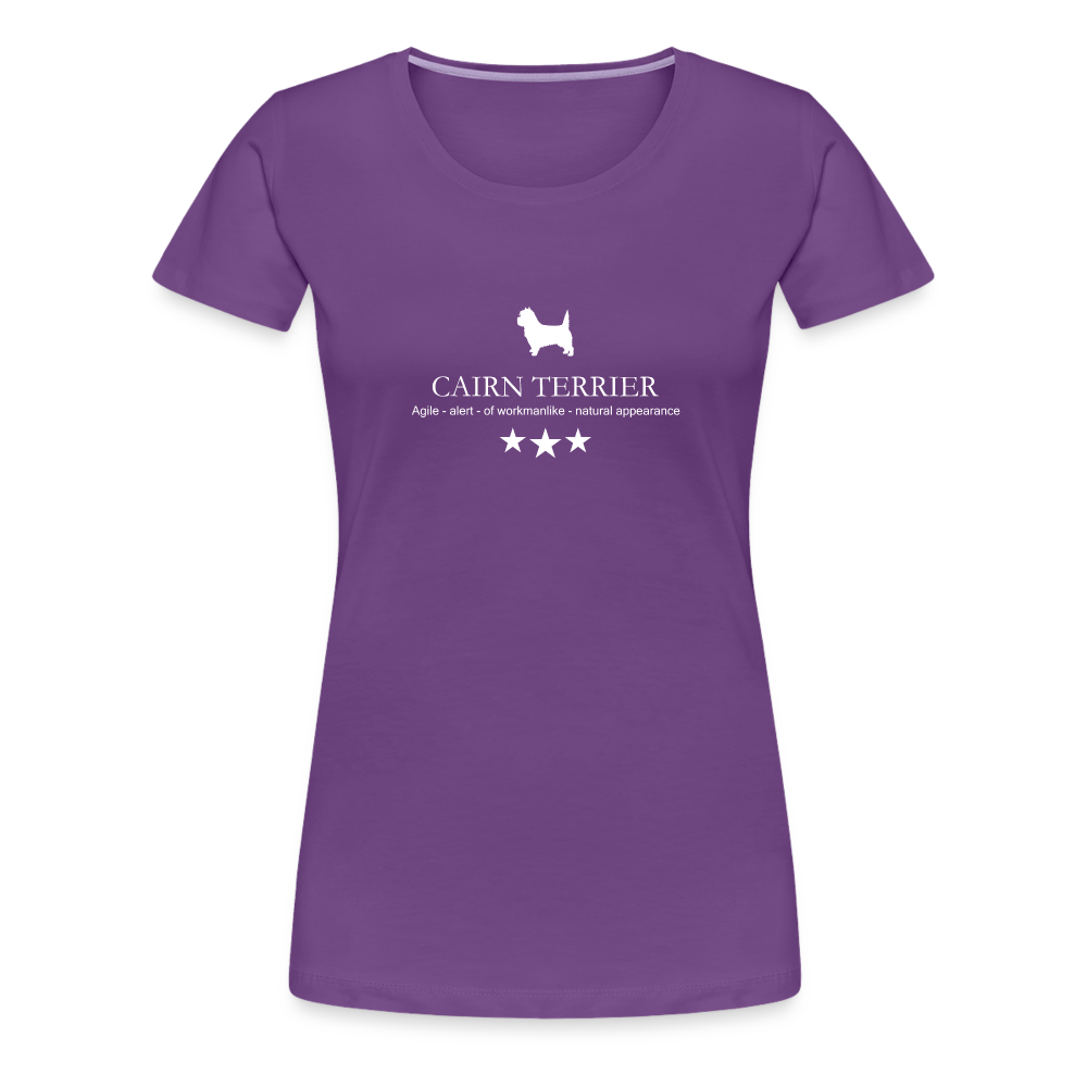 Women’s Premium T-Shirt - Cairn Terrier - Agile, alert, of workmanlinke... - Lila