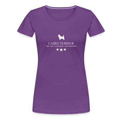 Women’s Premium T-Shirt - Cairn Terrier - Agile, alert, of workmanlinke... - Lila