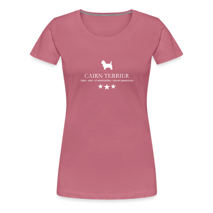 Women’s Premium T-Shirt - Cairn Terrier - Agile, alert, of workmanlinke... - Malve