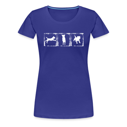 Women’s Premium T-Shirt - Border Terrier in action - Königsblau