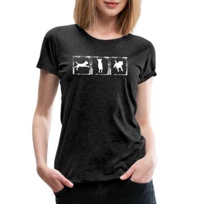 Women’s Premium T-Shirt - Border Terrier in action - Anthrazit