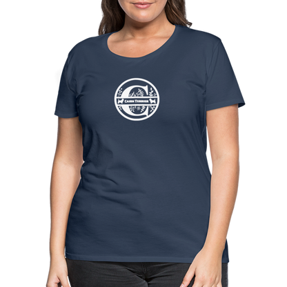 Women’s Premium T-Shirt - Cairn Terrier - Monogramm - Navy