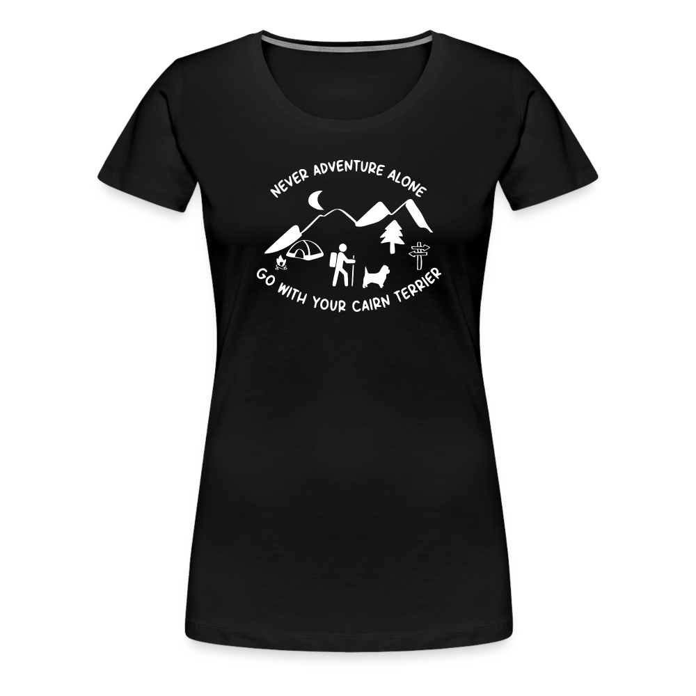 Women’s Premium T-Shirt - Cairn Terrier - Abenteuer - Schwarz