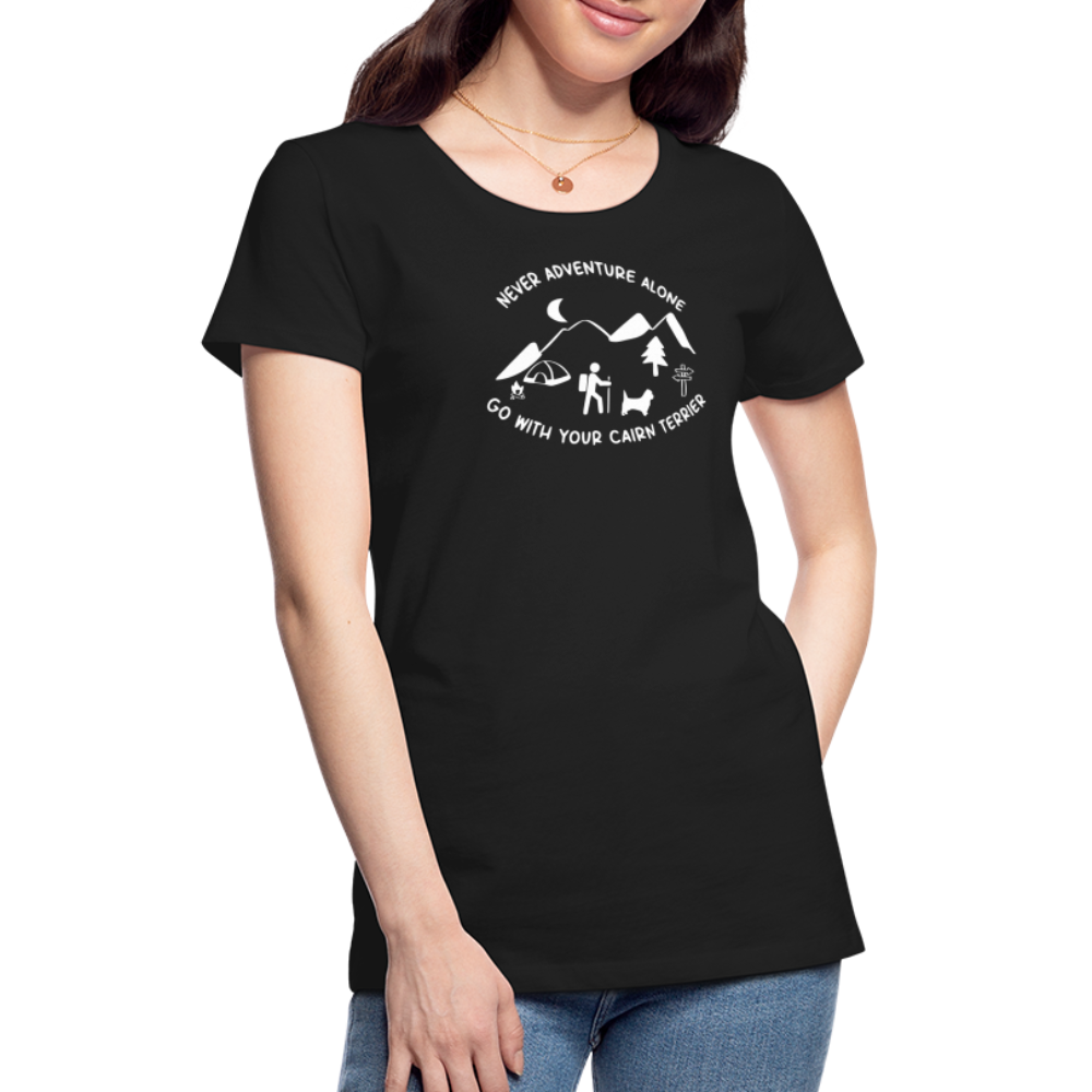 Women’s Premium T-Shirt - Cairn Terrier - Abenteuer - Schwarz