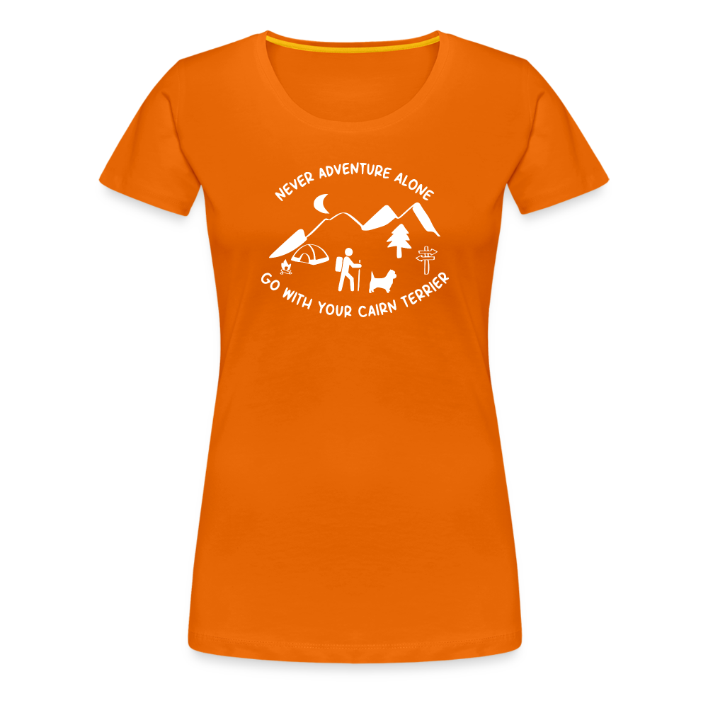 Women’s Premium T-Shirt - Cairn Terrier - Abenteuer - Orange