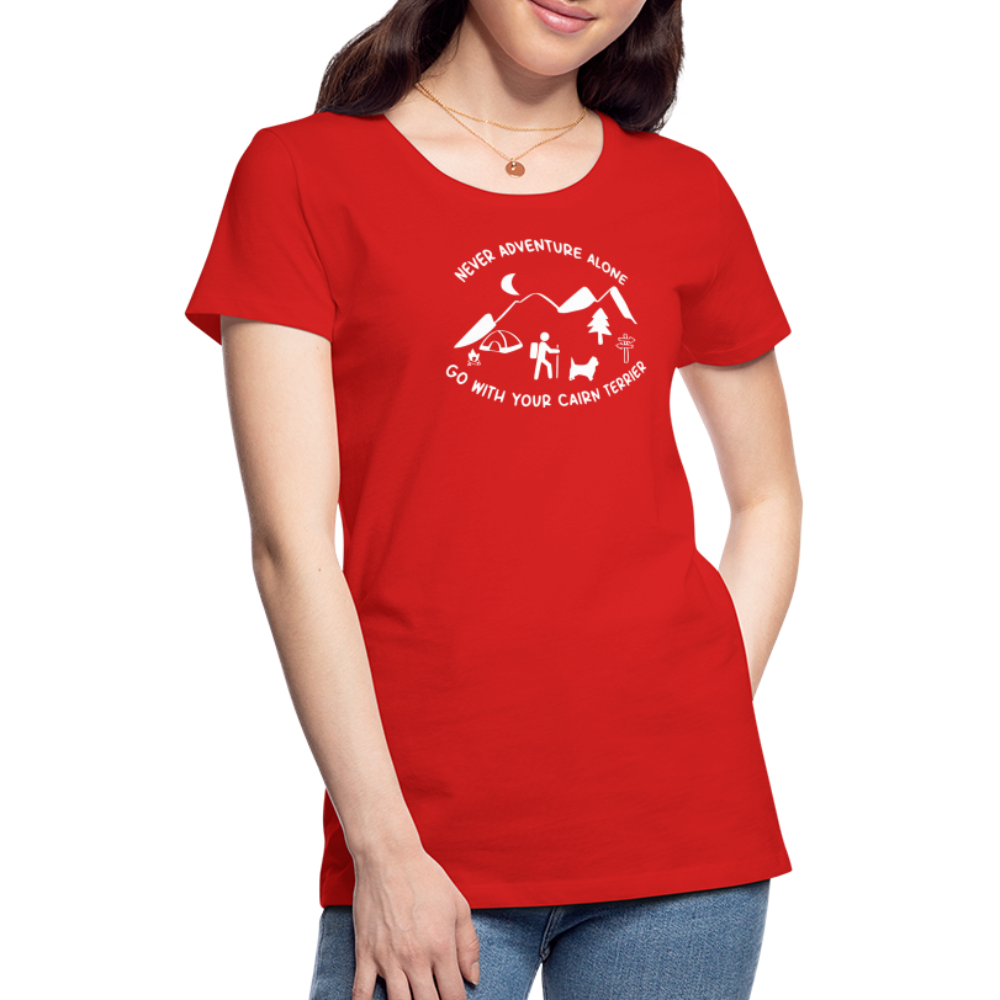 Women’s Premium T-Shirt - Cairn Terrier - Abenteuer - Rot