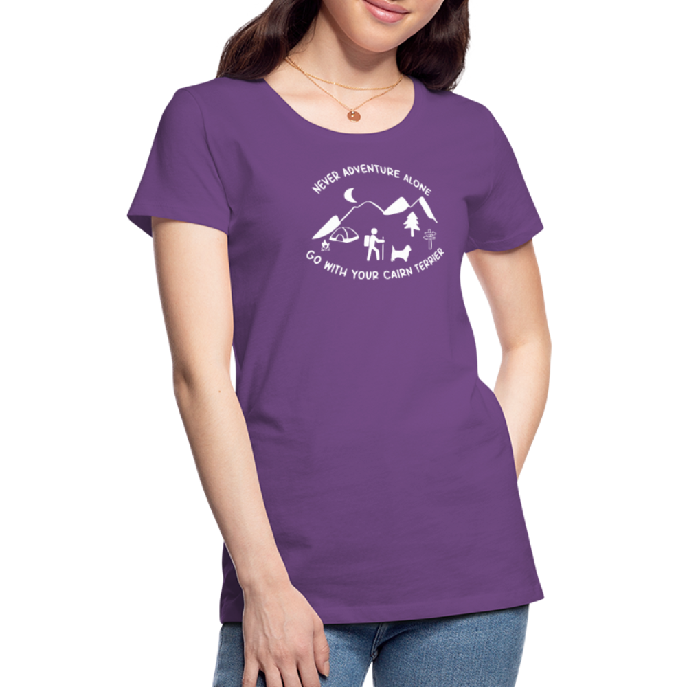 Women’s Premium T-Shirt - Cairn Terrier - Abenteuer - Lila