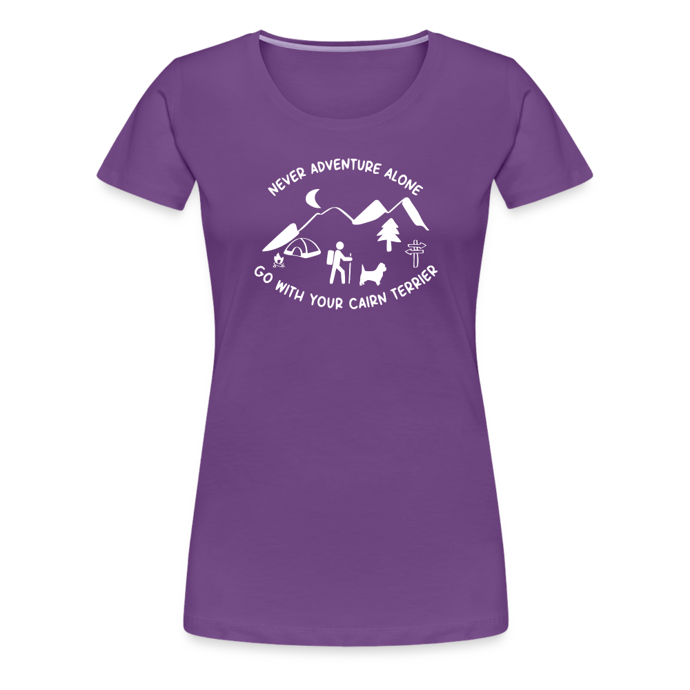 Women’s Premium T-Shirt - Cairn Terrier - Abenteuer - Lila