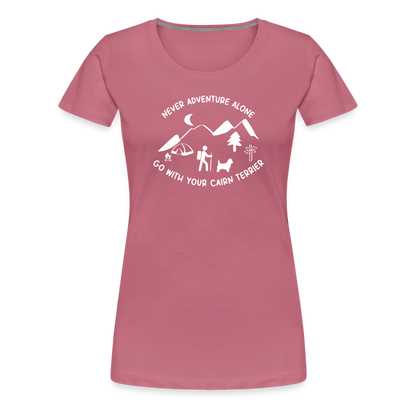 Women’s Premium T-Shirt - Cairn Terrier - Abenteuer - Malve
