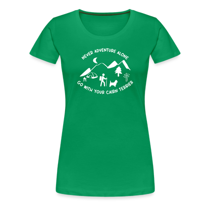 Women’s Premium T-Shirt - Cairn Terrier - Abenteuer - Kelly Green