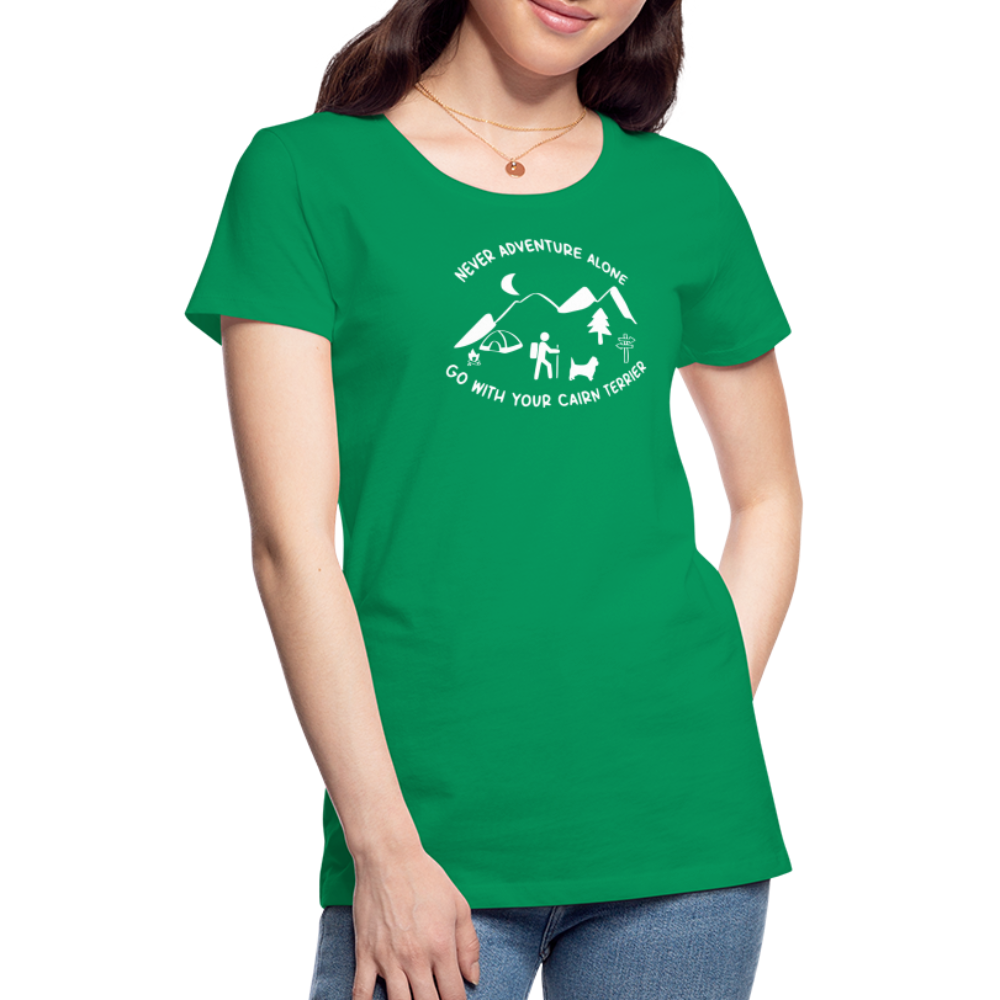 Women’s Premium T-Shirt - Cairn Terrier - Abenteuer - Kelly Green