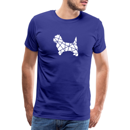 Männer Premium T-Shirt - Cairn Terrier geometrisch - Königsblau