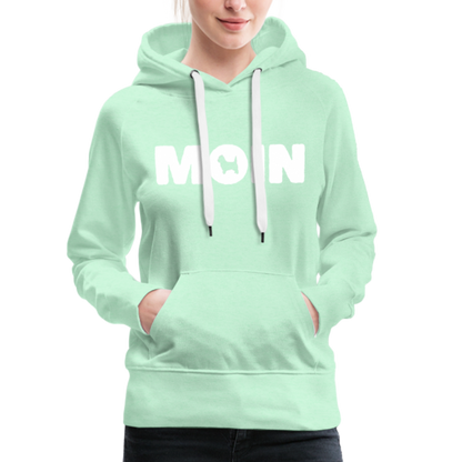 Frauen Premium Hoodie - Cairn Terrier - Moin - helles Mintgrün