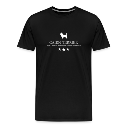 Männer Premium T-Shirt - Cairn Terrier - Agile, alert, of workmanlike... - Schwarz