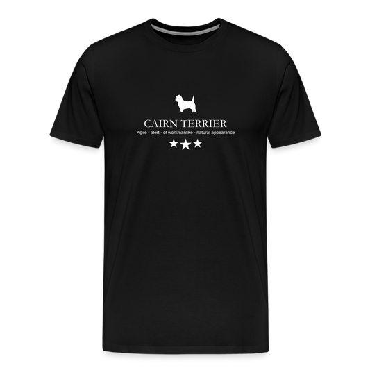 Männer Premium T-Shirt - Cairn Terrier - Agile, alert, of workmanlike... - Schwarz