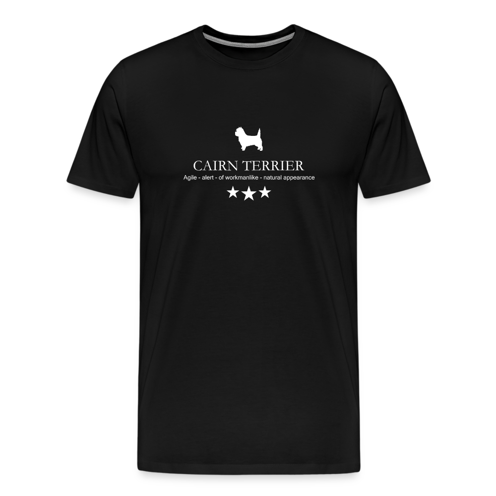 Männer Premium T-Shirt - Cairn Terrier - Agile, alert, of workmanlike... - Schwarz