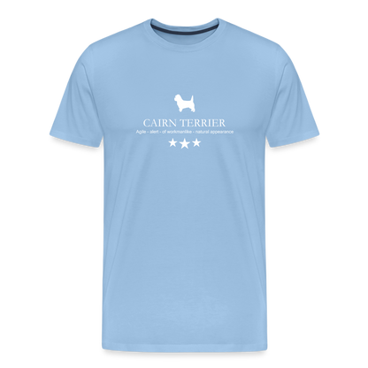 Männer Premium T-Shirt - Cairn Terrier - Agile, alert, of workmanlike... - Sky