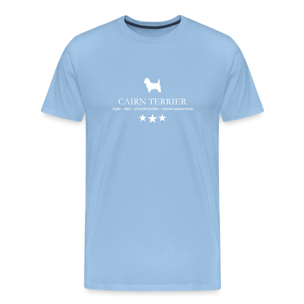 Männer Premium T-Shirt - Cairn Terrier - Agile, alert, of workmanlike... - Sky