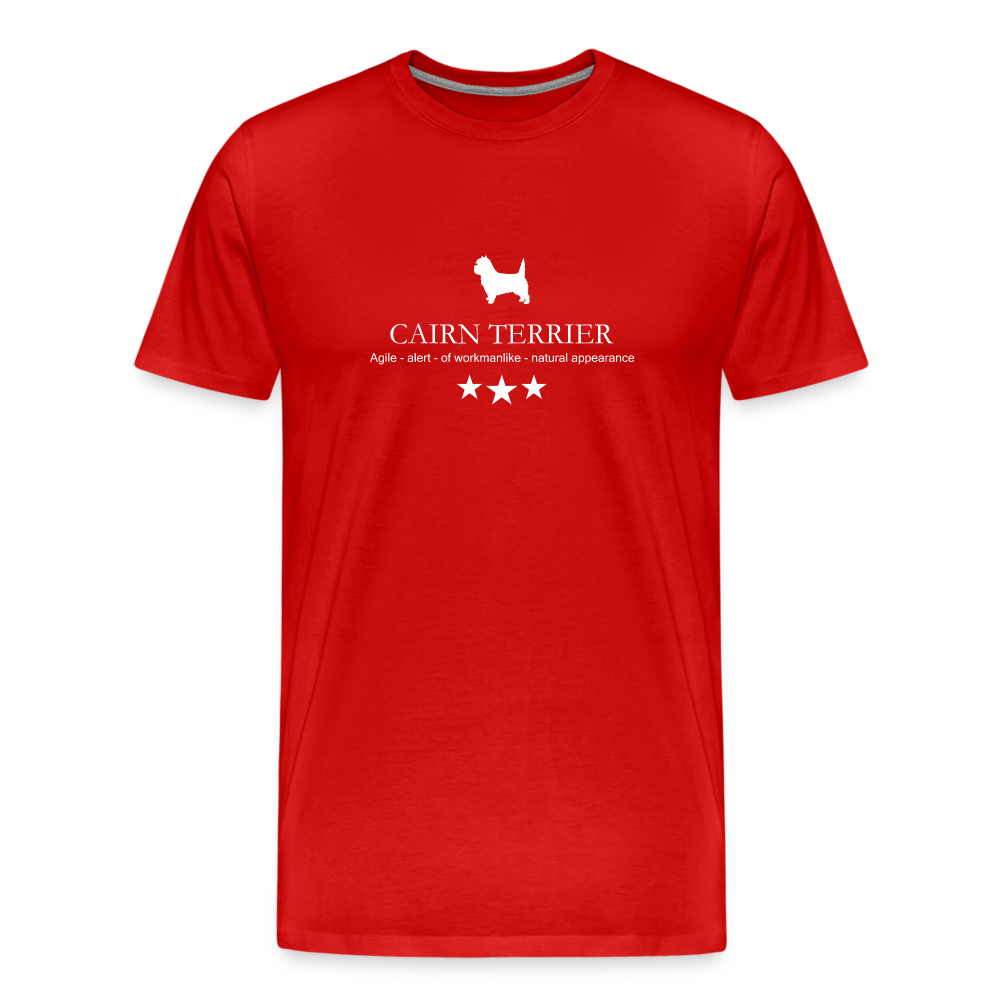 Männer Premium T-Shirt - Cairn Terrier - Agile, alert, of workmanlike... - Rot