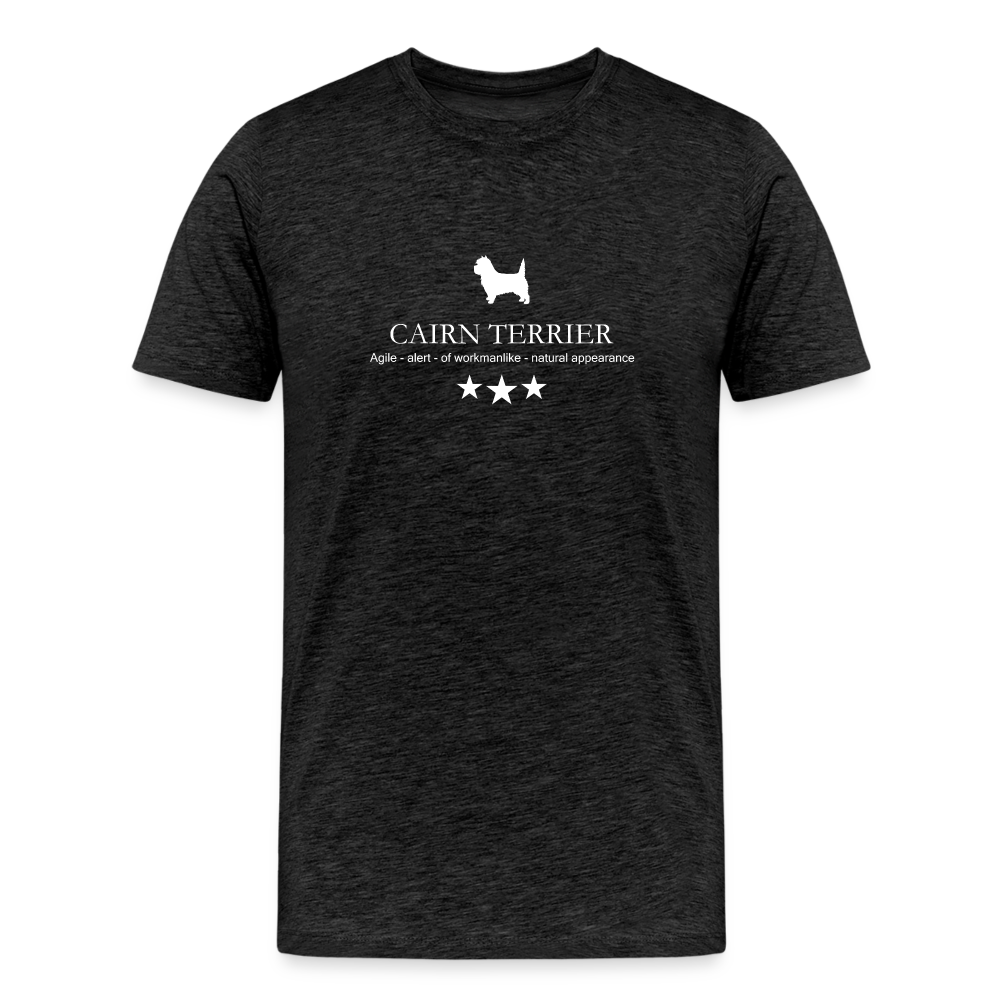 Männer Premium T-Shirt - Cairn Terrier - Agile, alert, of workmanlike... - Anthrazit