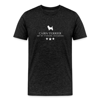 Männer Premium T-Shirt - Cairn Terrier - Agile, alert, of workmanlike... - Anthrazit