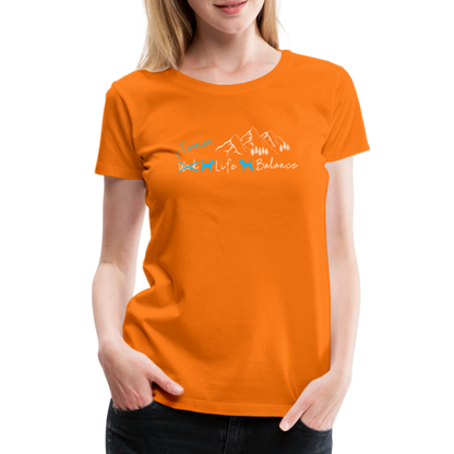 Women’s Premium T-Shirt - (Irish) Terrier Life Balance - Orange
