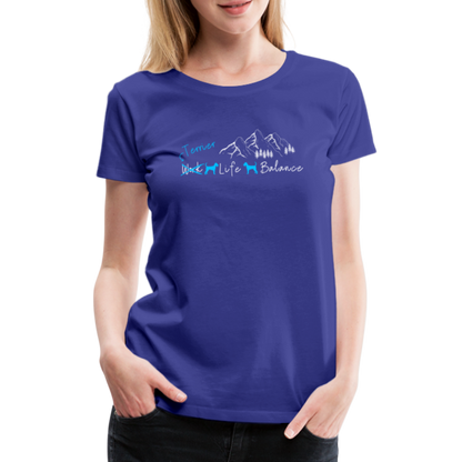 Women’s Premium T-Shirt - (Irish) Terrier Life Balance - Königsblau