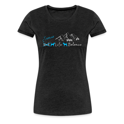 Women’s Premium T-Shirt - (Irish) Terrier Life Balance - Anthrazit